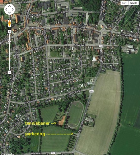 Rodby Tennis Klub adresse og kort